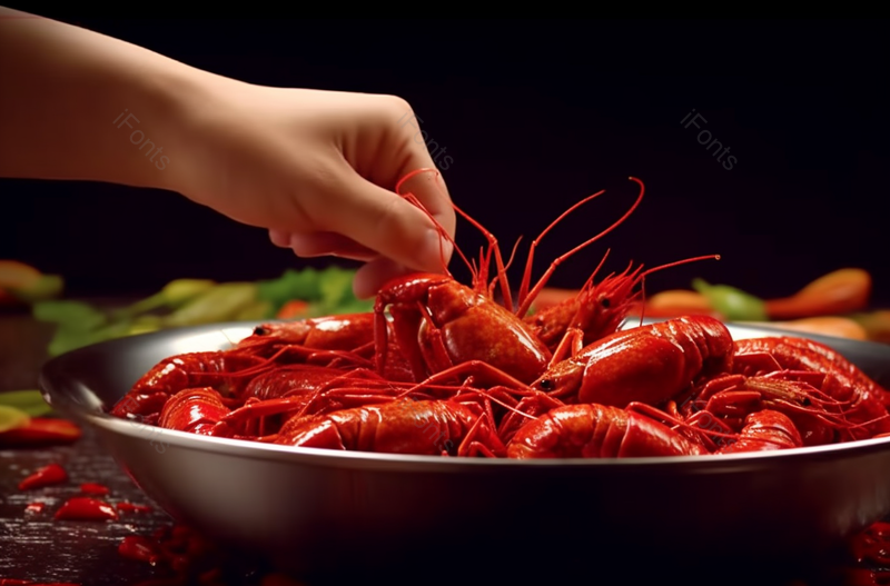 美食,麻辣小龙虾,剥,去皮的,高清,摄影图,摄影图片,图片大全,摄影图免费下载